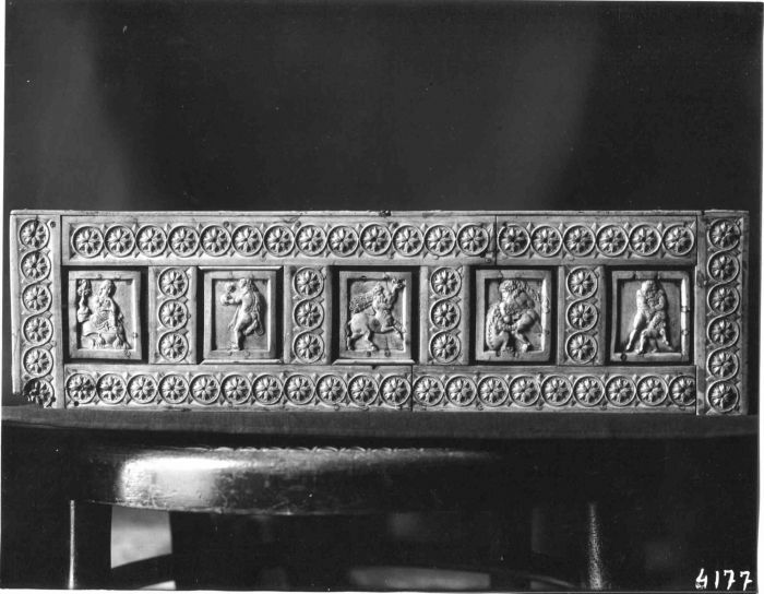 Byzantine Relief  in Venice - Vintage Photo Detail