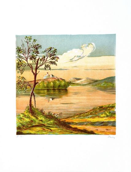 House on the Lake by Mario Sportelli - Contemporary Artwork