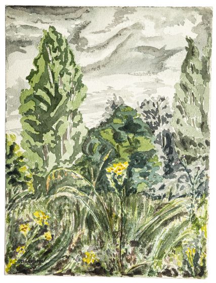 Green Landscape by Jean Chapin - Modern Artwork