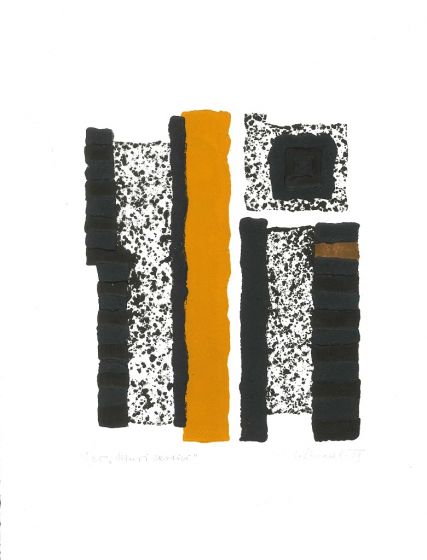Spacal Luigi, Muri carsici, Xilograph and chalcography, 1969, Contemporary Art, Artwork, Graphic Art, Abstract Art