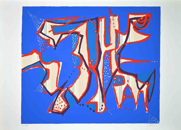 Composition in Blue