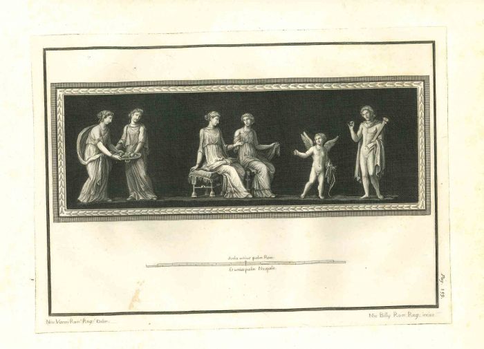 Ancient Roman Painting - The Offering Scene with the Angel