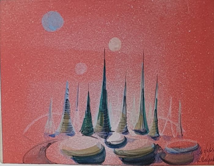 Boats by Jean-Raym Delpech - Modern Artwork