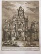 G. Vasi, Palace with loggia for the drawing of the lottery numbers,  Etching, 1776.