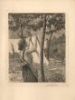 Woman Hanging Laundry by Léon Desbuissons - Modern Artwork