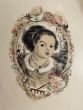 Woman Portrait is a splendid lithograph engraved by Jacques Marie Gaston Onfroy de Bréville, known by the pen name Job after his initials (1858 - 1931).