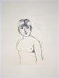 Nude is an original Vintage Offset Print on ivory-colored paper, realized by Franco Gentilini (Italian Painter, 1909-1981), in Late 20th Century.