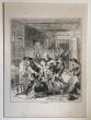 Phiz, Burglars attempting to roast Mr. Porter, Browne Hablot Knight, Phiz, Charles Dickens, DSatire, Illustration, London, Bristol,  George Cruikshank,  John Leech,  David Copperfield, Pickwick, Dombey and his son, Martin Chuzzlewit, Burglars, Porter, roa