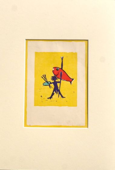 Fishy Man by  Mino Maccari - Modern Artwork