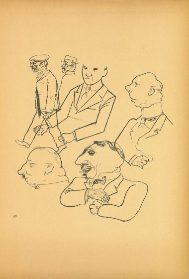 Men from Ecce Homo by George Grosz - Modern Artwork