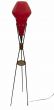 Vintage Red Floor Lamp attr. to Vistosi - Italy 1960s