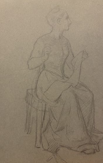 The embroiderer by Anonymous - Artwork