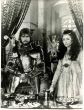 Cherie Lunghi and Nigel Terry on the set of "Excalibur"