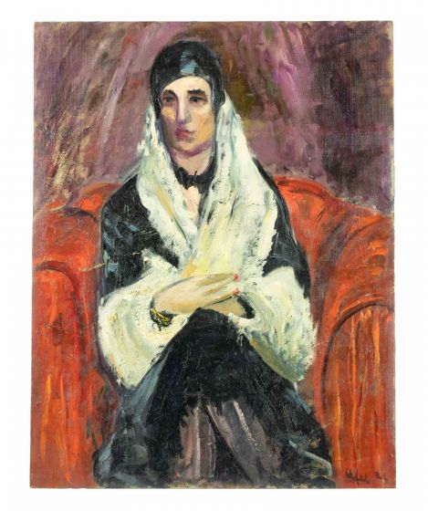 The Woman on Sofa