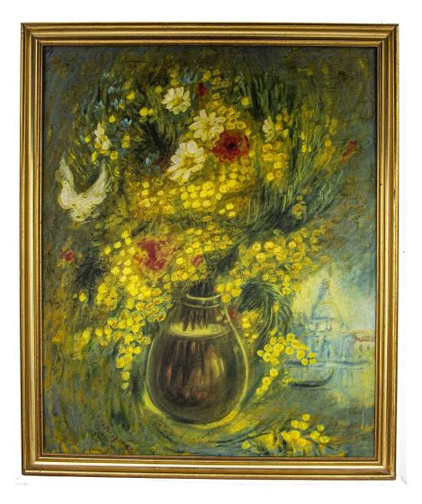 Mimosa and Field Flowers