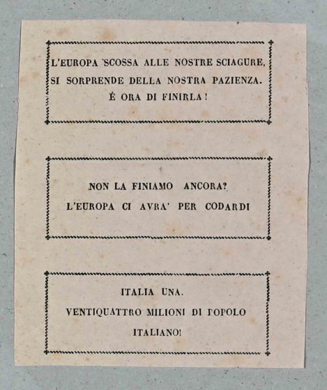 Ancient Flyer "Mazziniano"