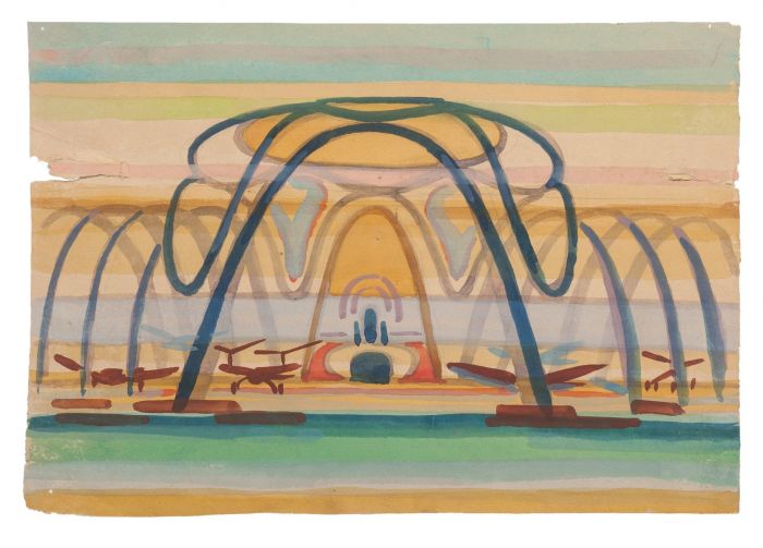 The Airport by Jean Delpech- Contemporary Artwork