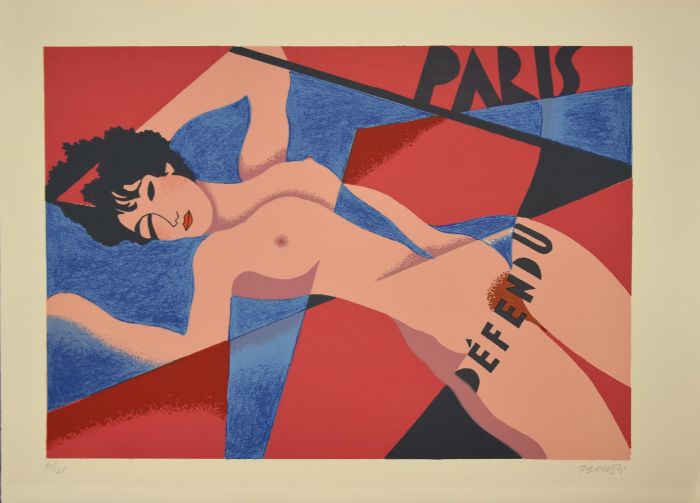 Nude of Woman by Osvaldo Peruzzi - Artwork