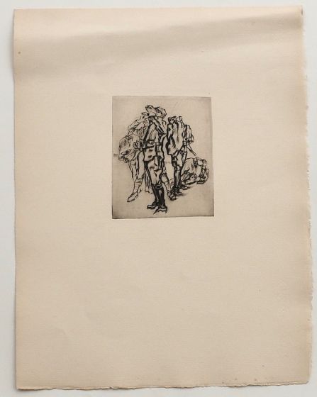 Front Italien by Anselmo Bucci - Modern Artwork.