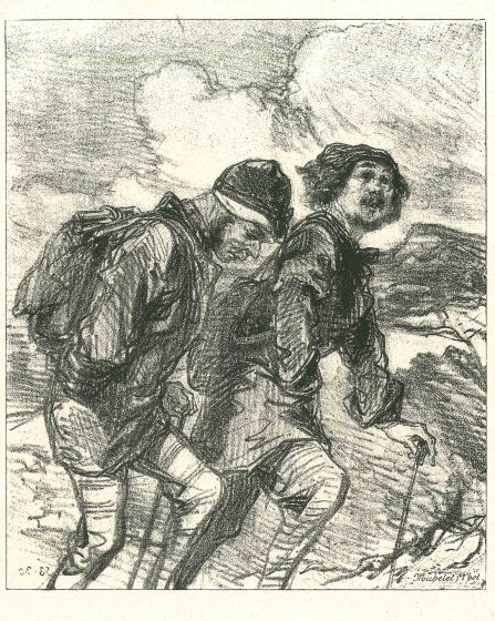 Paul Gavarni - The Mountaineers - Modern Art