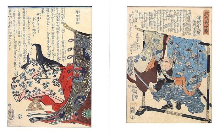 Jingu-Kogo Empress  and Hero by  Utagawa Kuniyoshi - Modern Artworks Online
