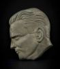Profile of Man - Vintage Sculpture