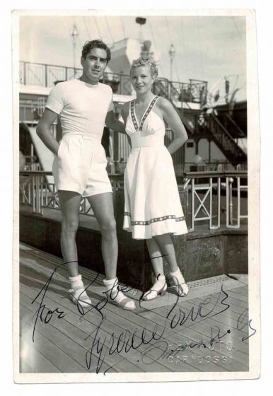 Photographic Portrait of Tyrone Power with Annabella
