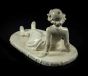 Vintage White Porcelain with child