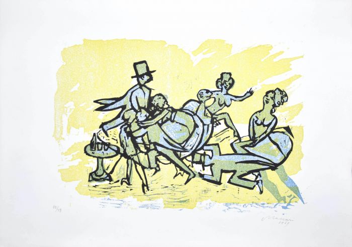 Figures by Mino Maccari - Modern Artwork