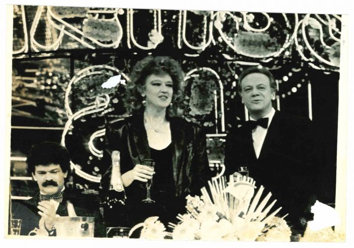 Fiorella Mannoia and Johnny Dorelli - Vintage Photograph