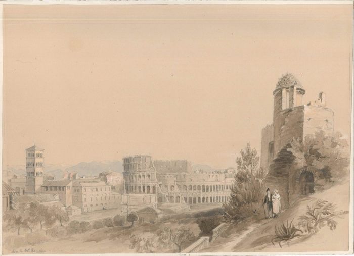 View Of Rome by Charles Robert Cockerell - Old Master Artwork