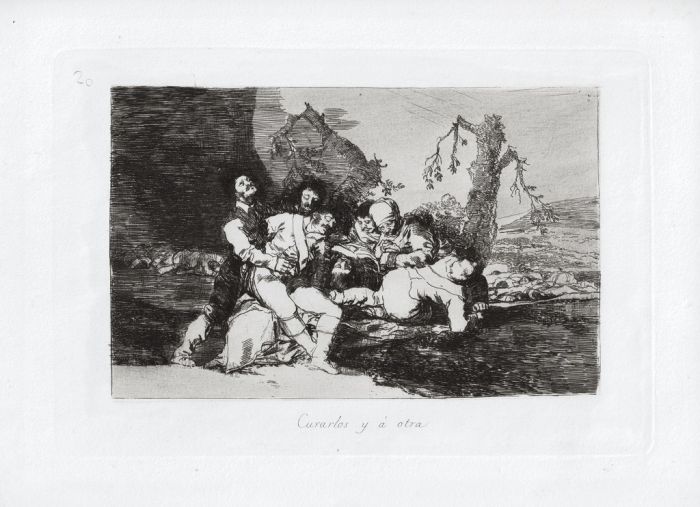 Curarlos y a otra by Francisco Goya - Old Masters Artwork