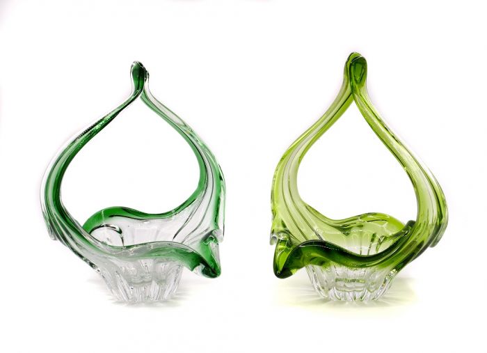 Couple of Blown Glass Baskets - Decorative Objects