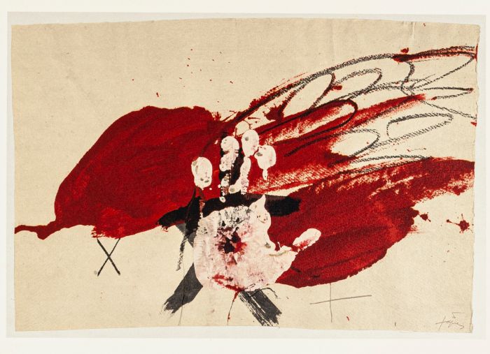 White Hand by Antoni Tàpies - Contemporary Artwork