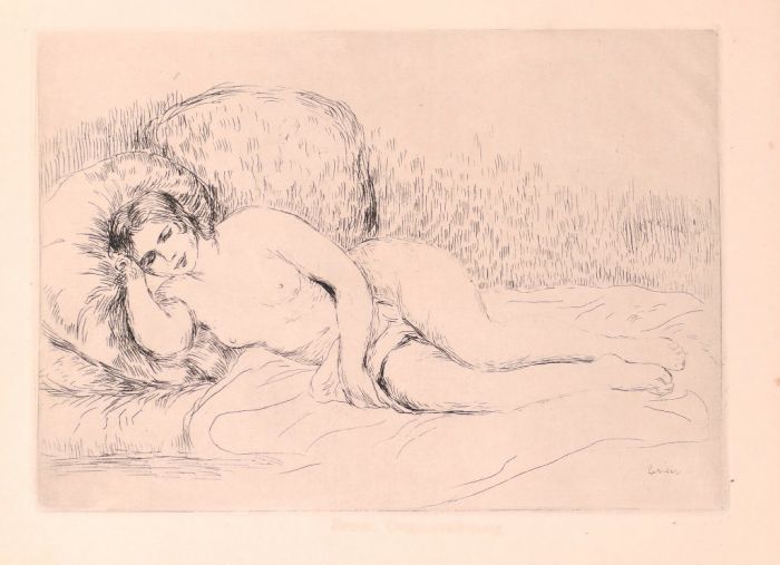 Femme Nue Couchée (Tourné à gauche) by Pierre-Auguste Renoir - Modern Artwork