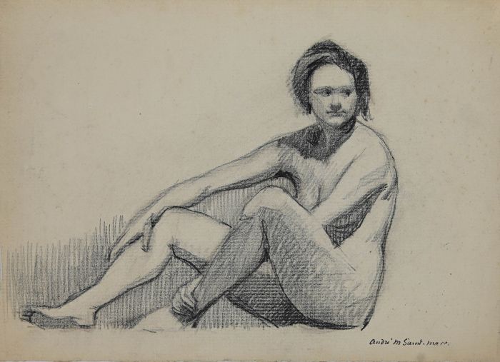 Naked woman by André Meaux-Saint-Marc