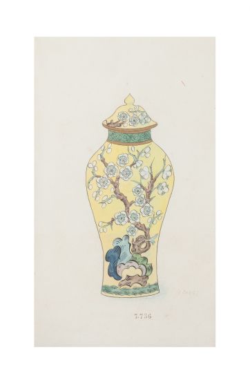 Porcelain Vase By Anonymous- Artwork