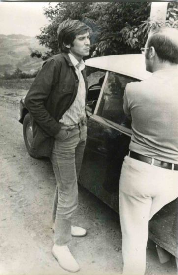 Gianni Morandi and his Ex-Manager Lionetti - Vintage Photo