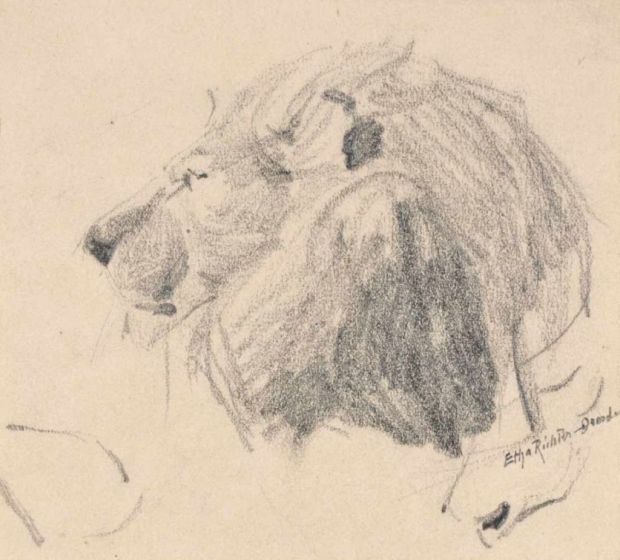 Lion Head by Etha Richter - Contemporary Artwork