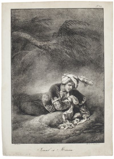 "Ismail and Mariam" by Horace Vernet - Old Master Artwork