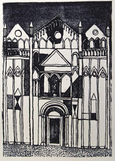 The Cathedral by Franco Gentilini - Contemporary Artwork