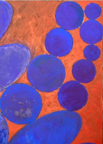 Blue Circles by Giorgio Lo Fermo - Contemporary Artworks 