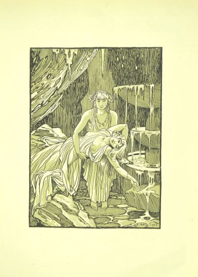 The Fountain by Ferdinand Bac -  Modern Artwork 