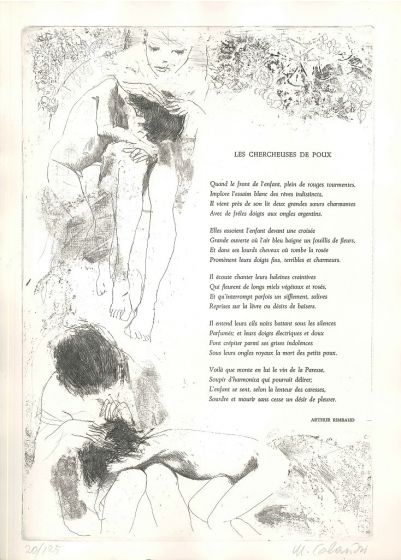 Les chercheuses de poux by Mario Calandri - Prints & Multiples
