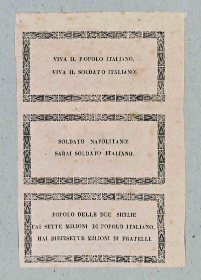 Ancient Flyer "Mazziniano" 