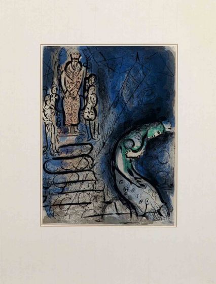 King Ahasuerus  - Plate from The Bible II 