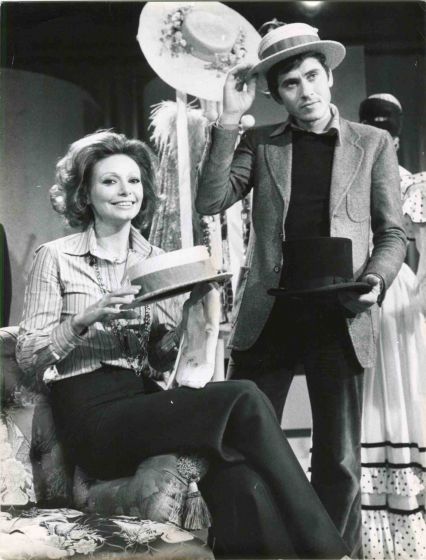 Gianni Morandi and Claudie Lange - Vintage Photo