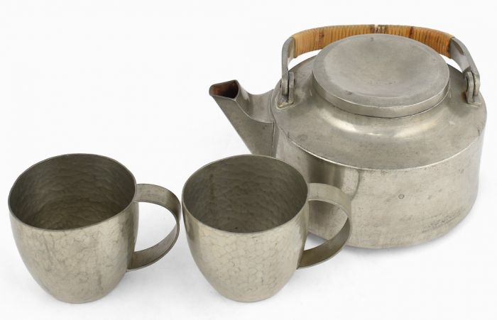Art Déco Teapot With Two Cups - Decorative Objects
