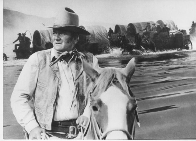 Portrait of John Wayne Riding - Original Photographs