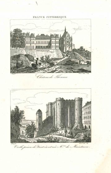 Ancient View of Chateau de Touars